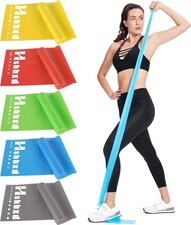 Resistance Bands for Working Out, Physical Therapy Bands, Five Colors 5-80lbs