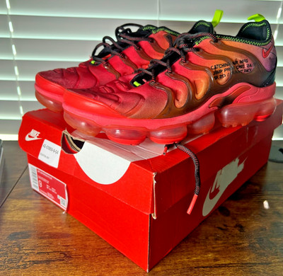 Nike Air VaporMax Plus Laser Crimson Black/Pink 2020 Men s Sneaker Shoe Sz 9
