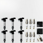 6X Ignition Coil & 6X Iridium Spark Plug OEM For Cadillac GMC Chevy Buick UF569