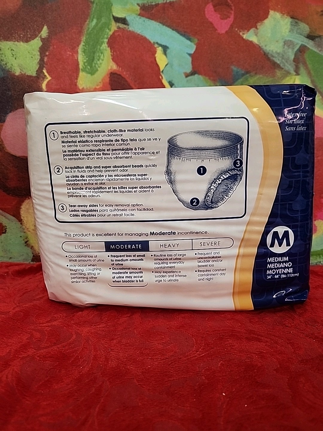 ATTENDS Underwear Unisex Medium 34"-44" 20 Count New In Package