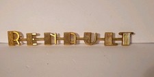 Vintage Renault Metal Car Emblem Logo Nameplate Badge
