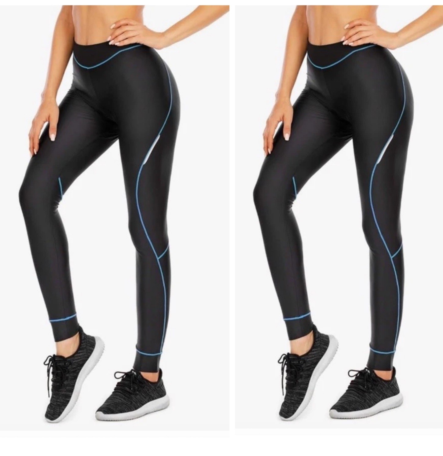 Pants Padded Breathable Size Med Black Blue