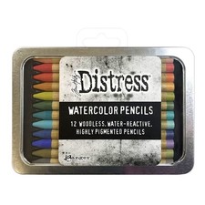 Ranger Tim Holtz Distress Watercolour Pencils Set Of 12 Multicolor Art Supplies