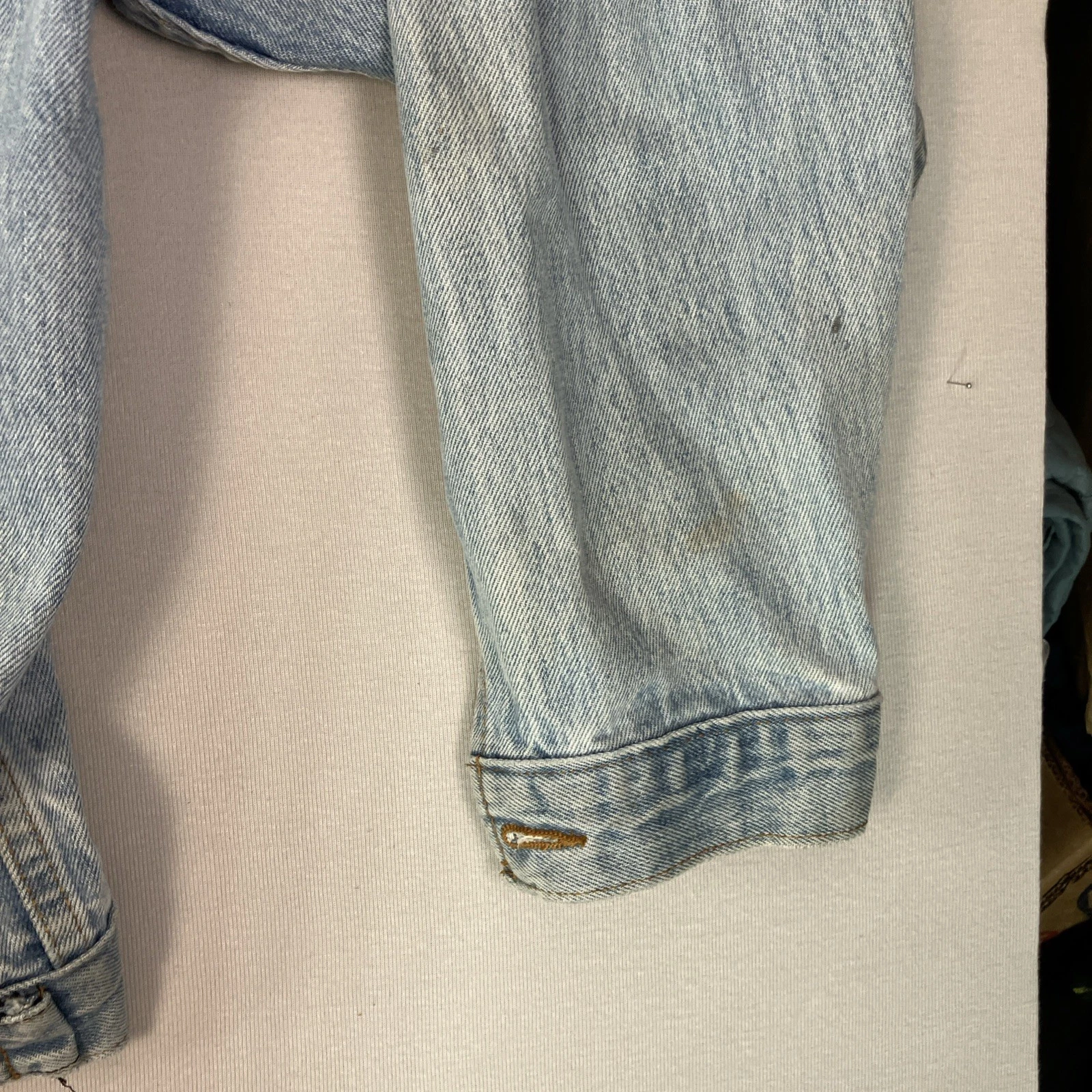 Vintage International Brotherhood Of Teamsters Denim Jacket 3-XL USA Made - product detail image 6