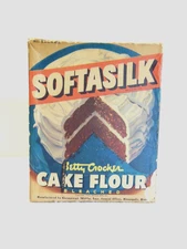 VINTAGE 1944 UNOPENED FULL BETTY CROCKER SOFTASILK CAKE FLOUR BOX