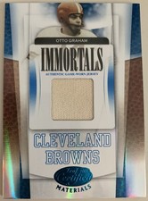 2007 Certified Materials Immortals Otto Graham Game Used Jersey 7/30 SP HOFer