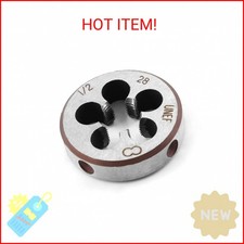 Qjaiune 1/2-28 UNEF Right Hand Thread Die for Threading Mold Machining, 1/2 Inch