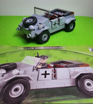 Cobi Kubelwagen WWII Vehicle 2187 Grey VW Car Type 82 150 Bricks Block Toy RARE