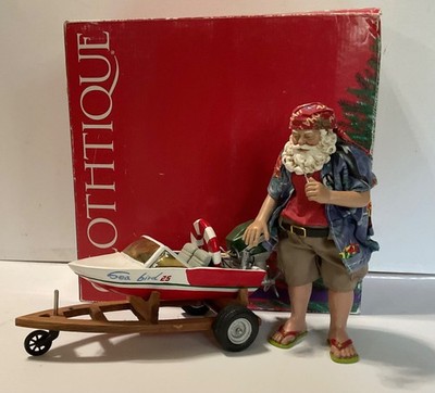 CLOTHTIQUE POSSIBLE DREAMS SANTA WWITH BOAT THE NEED FOR SPEED