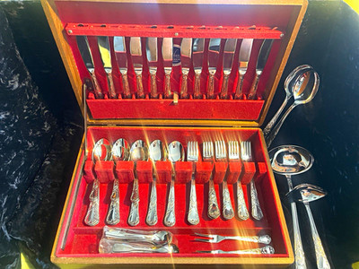 Vintage ODISIL Solingen Germany 18/10 Stainless Steel Flatware Set with Original