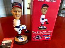 Joe Nuxhall (sl. smudge) Signed Reds Bobblehead -Guaranteed Authentic