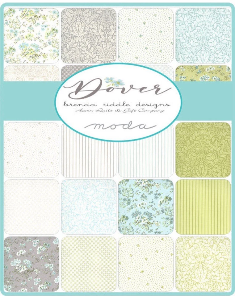Moda Fabrics DOVER 5” Charm Pack 42pcs 100% Cotton NEW - Image 3 of 4