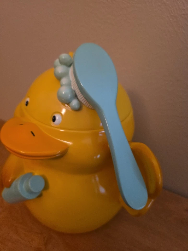 Yellow Duck Circo Bathroom Canister 13 Tall Large Storage Waste Basket NO SOUND - Image 3 of 4