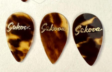 Vintage BLUEGRASS Guitar / Mandolin Pick Lot #19 -3 SEKOVA Picks w/ Natural TONE