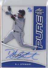 2015 Leaf Trinity Pure Auto Blue 19/25 DJ Stewart #P-DJS Auto 0f8