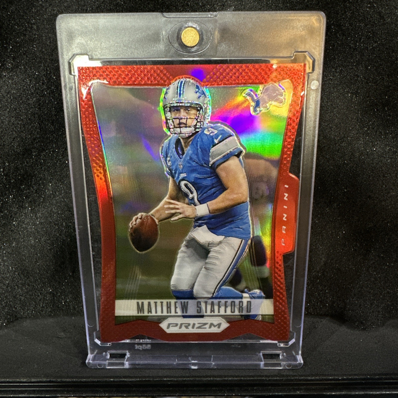 2012 Panini Prizm - Matthew Stafford #67 Red Prizm Die-Cut