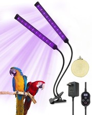 Bird Cage Light with UVA UVB, Full Spectrum Bird Lamp for Parrots