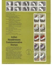 USPS Souvenir First Day of Issue 08/17/90 Indian Headdresses Comm Stamp 25c