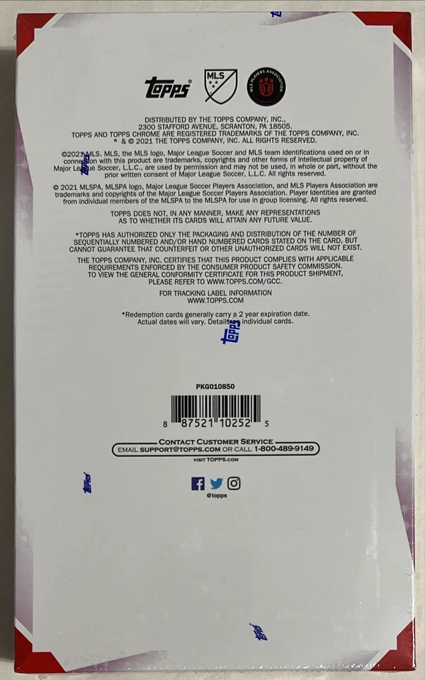 2021 Topps Chrome MLS Soccer Hobby Box New Factory Sealed QTY Discount - Image 2 of 4