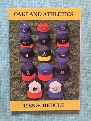 Oakland Athletics A's schedule - Pick Year Sponsor Cover