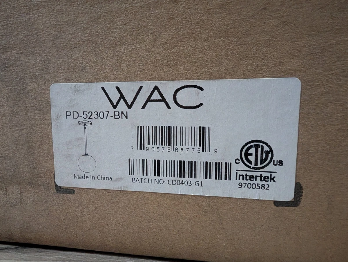 WAC Lighting Kiss 14" LED Monopoint Pendant – Brushed Nickel, 14W High Output, Dimmable