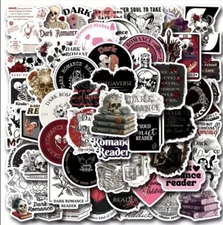 10pcs Dark Fantasy Book Lovers  Stickers- Scrapbook, Journal, DIY Crafts & Cards