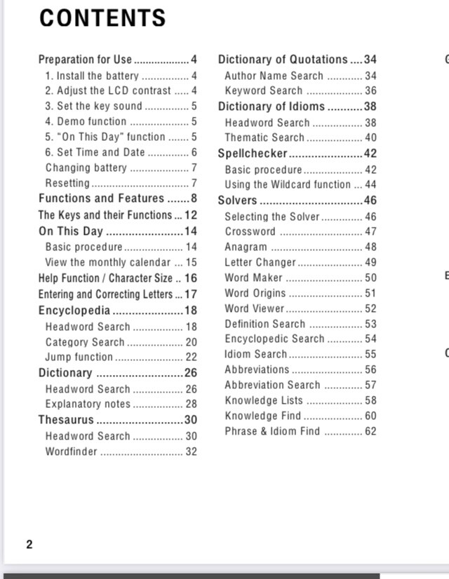 Seiko ER8100 Britannica Concise Encyclopedia Oxford Reference Manual