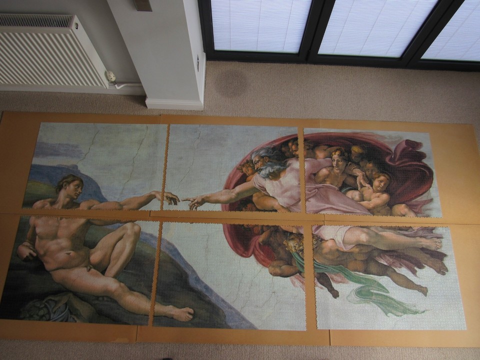 Trefl Creation Of Adam Puzzle - 1000 Piece Michelangelo Art Jigsaw