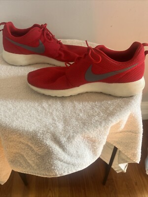 Nike Mens Roshe One 511881-601 Red Running Shoes Sneakers Size