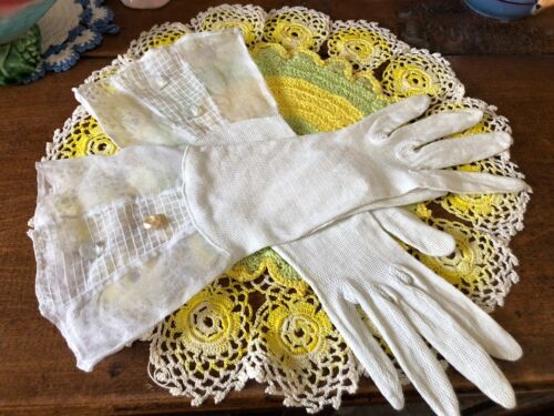 Vintage Antique 1920’s Gauntlet style Edwardian GLOVES perfect for Wedding