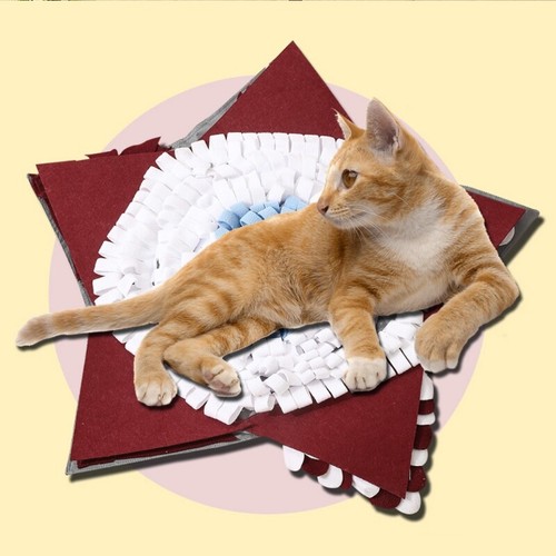 Pet Dog Snuffle Mat Nose Smell Training Blanket Sniffing Pad Slow Feeding Bowl - 第 4/8 張圖片