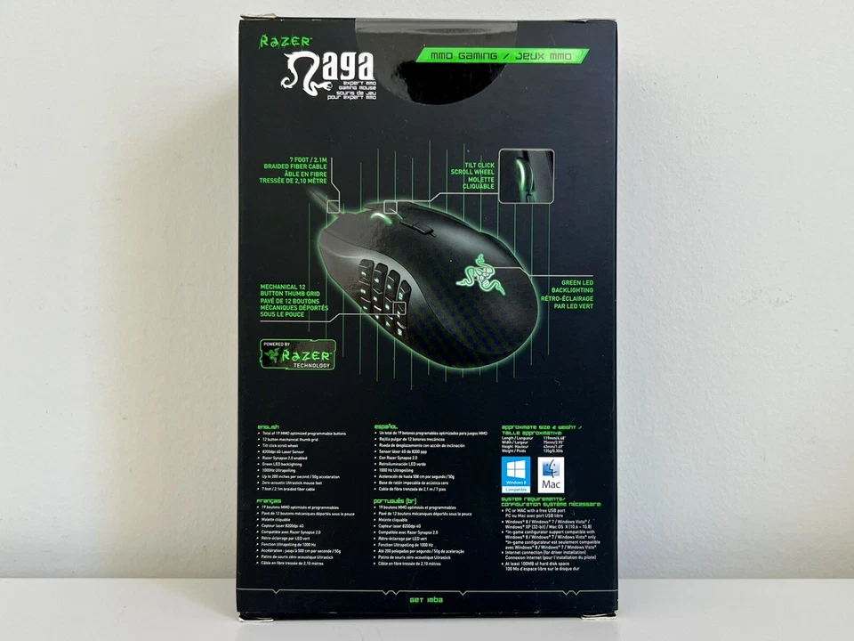 Razer Naga Ergonomic Expert MMO Gaming Mouse 12 Button 2013 RZ01-01040100-R3U1 - Image 4 of 4