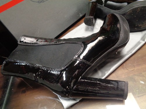 PRADA STIEFEL schwarz Lackleder Gr. 41, 10 oder 11 US Milano - Bild 12 von 13