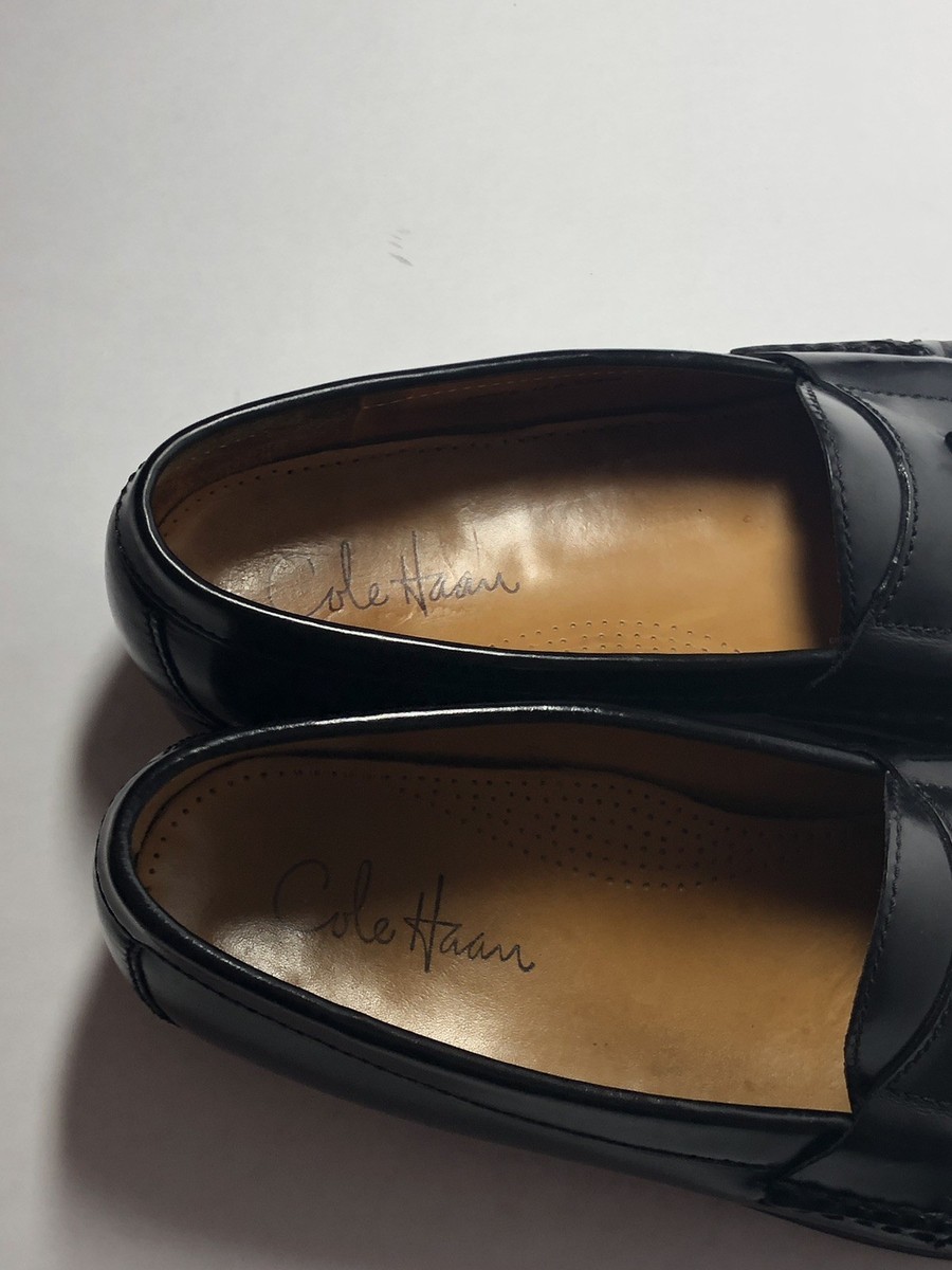 Cole Haan Shoes Mens Size 10 D Black Leather Tassel Loafers Dress Classic F83506 Cole Haan Men main image 2