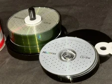 MEMOREX MIX MUSIC CD-R AND (13) CD-RW CD'S - OVER 50 TOTAL