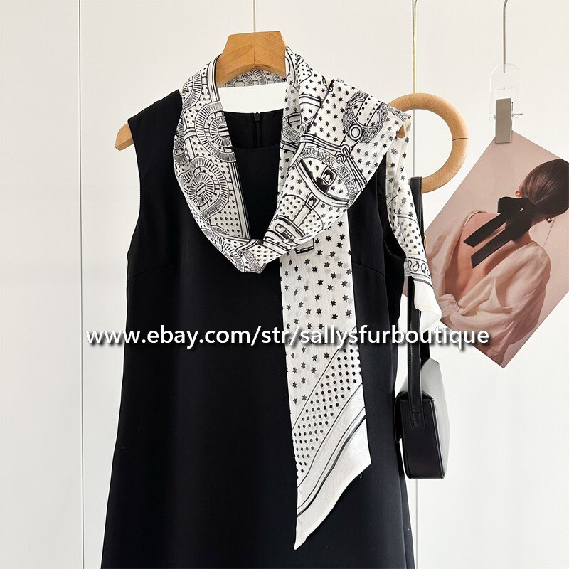 Sallys 100% Chiffon Silk Scarf Belts Ribbon 2 Layer Headband Necktie 180*10cm