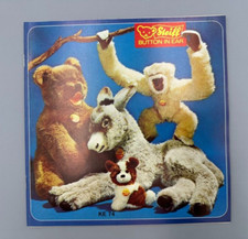 1974 STEIFF Button Ear Teddy Bear PLUSH TOYS Catalog Vintage Advertising Germany