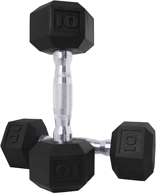 Epic Fitness Coated Hex Dumbbell Weights - Main Image