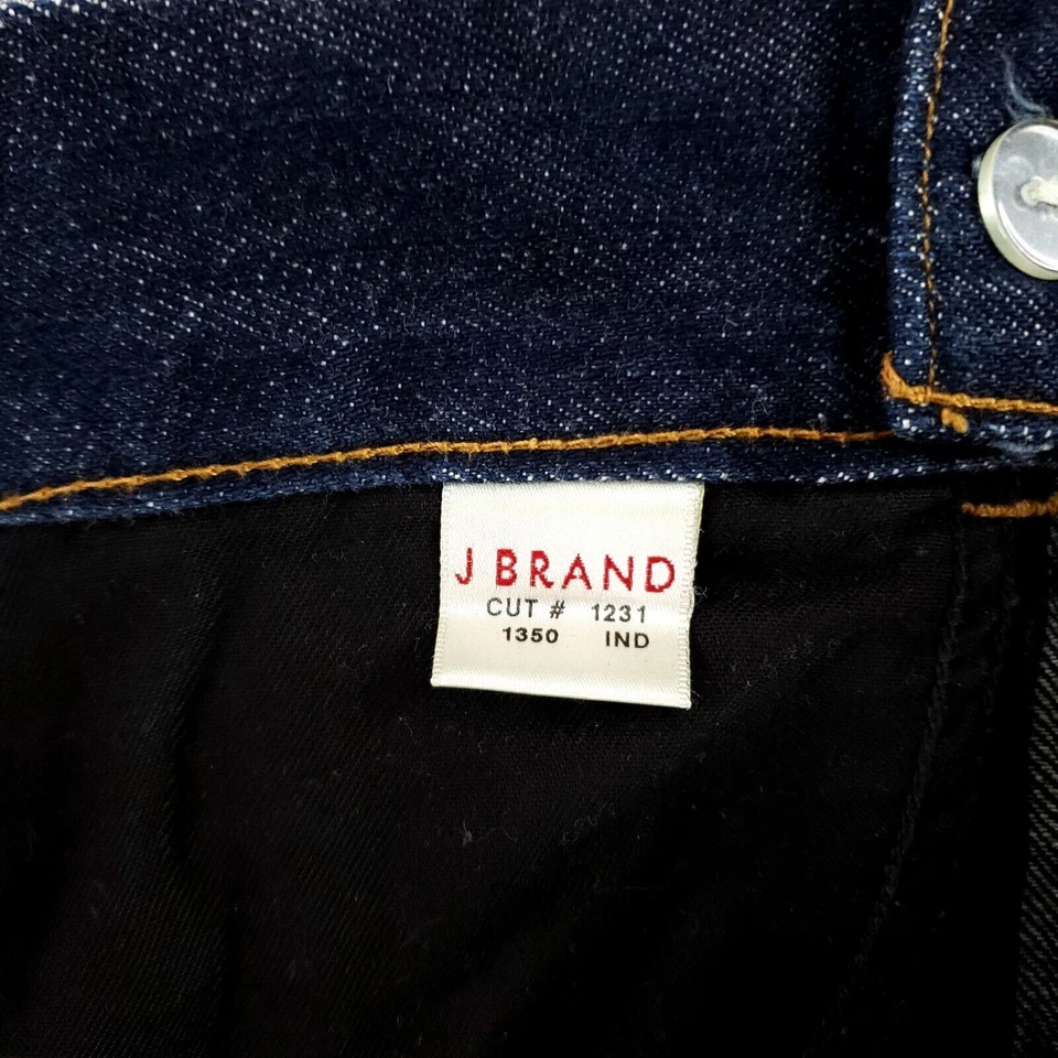 J Brand Sz 30 Straight Leg Jeans Super Extremely Soft Denim Casual Dark Wash Wow - Image 3 of 4