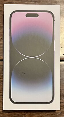 iPhone 14 pro 128GB Deep Purple Empty Box With Accessories *No