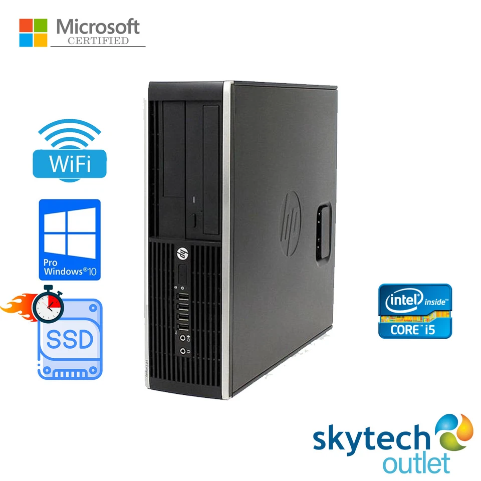 FAST PC QUAD CORE i5 8GB RAM WITH MONITOR WIFI CHEAP FULL SET HP PC ELITE - Image 3 of 4