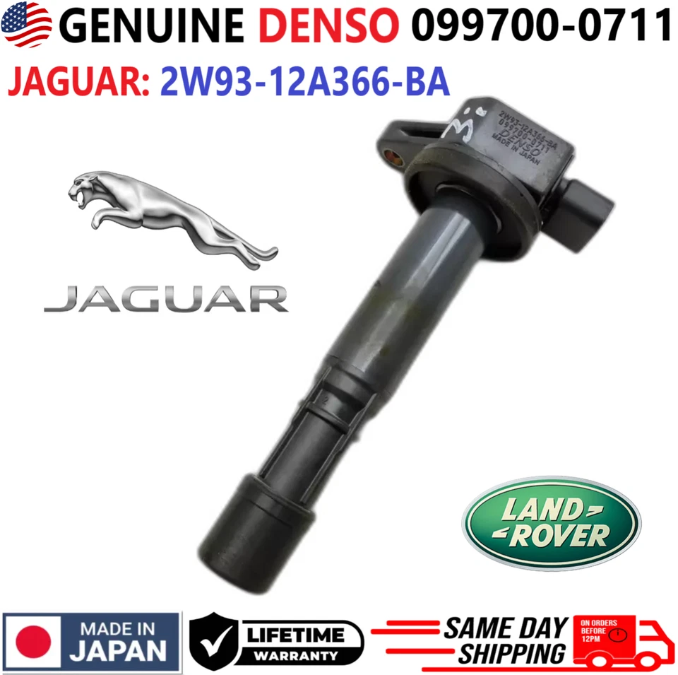 Bobina de encendido DENSO x1 genuina para Jaguar y Land Rover 2003-2010, 2W93-12A366-BA Foto 3 de 4