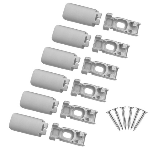 6Pcs Universal Pleated Blind Clamp Brackets with Screws for Enhances Stability - Picture 10 of 11