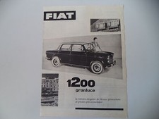 advertising Pubblicità 1957 FIAT 1200 GRANLUCE