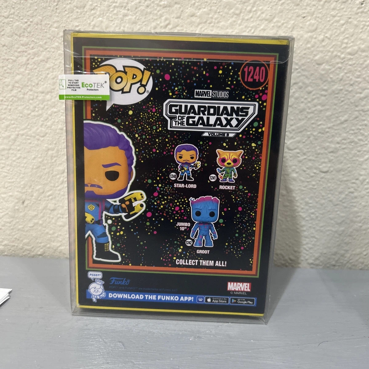 Funko Pop! Marvel Studios Guardians of the Galaxy Volume 3 Blacklight Star- Lord Target Exclusive Figure #1240Funko Pop! Marvel Studios Guardians of  the Galaxy Volume 3 Blacklight Star-Lord Target Exclusive Figure #1240 -  OFour