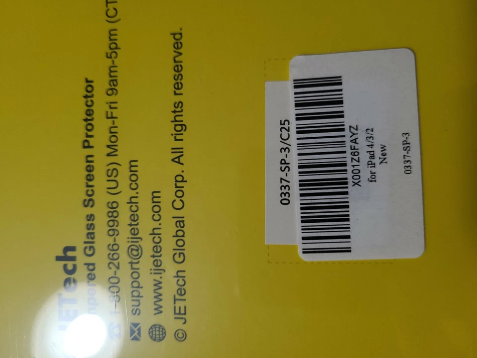 JETech 0337 iPad Premium Tempered Glass Film Screen Protector - Image 3 of 3