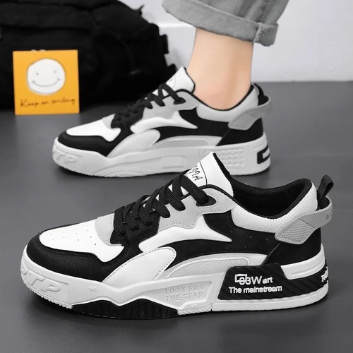 Herren Sport Weiß Schuhe Für Männer Neu Rutschfeste Jungen Stiefel Turnschuhe - Bild 3 von 11