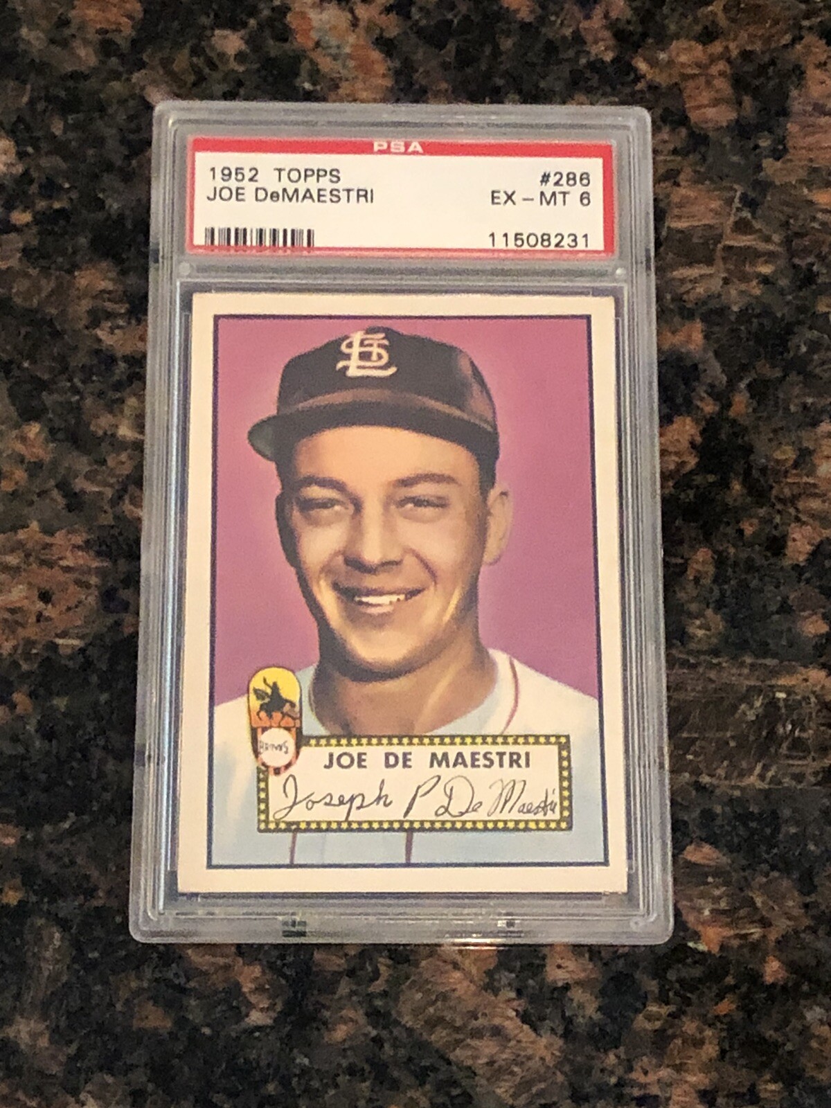 1952 Topps Joe Demaestri #286 Baseball Card PSA 6