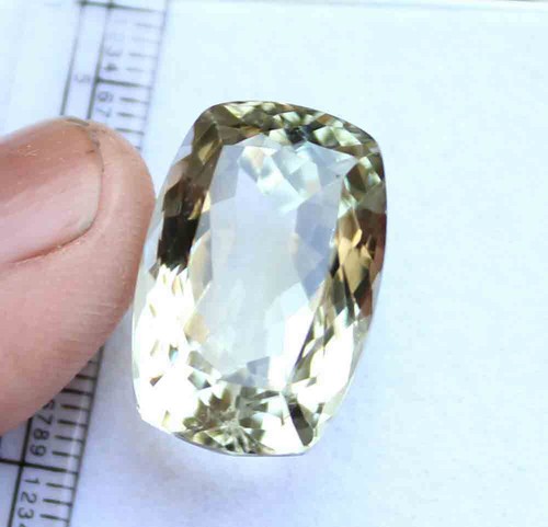 Natural Green Amethyst Cushion Cut Loose Gemstone Lot 1 Pcs 14*21 MM 30.90 CT - Picture 2 of 7