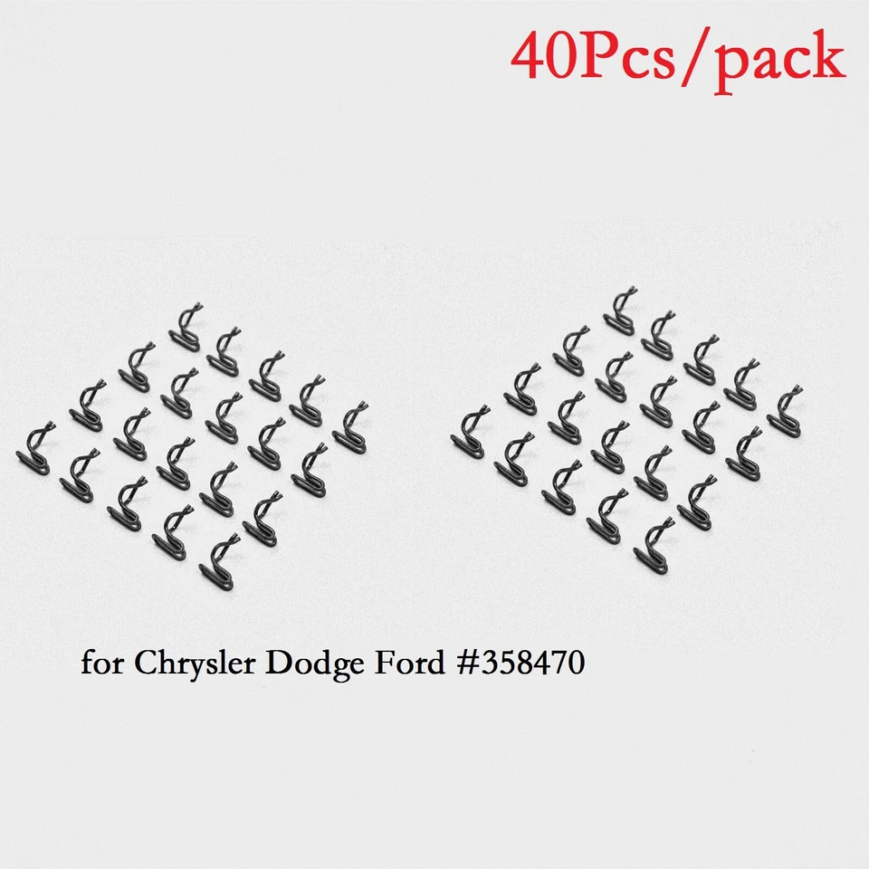 40 peças clipes de painel de porta para retentores de painel de acabamento Mopar Chrysler Dodge Plymouth - Imagem 3 de 4